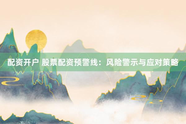 配资开户 股票配资预警线：风险警示与应对策略
