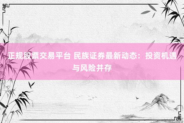 正规股票交易平台 民族证券最新动态：投资机遇与风险并存